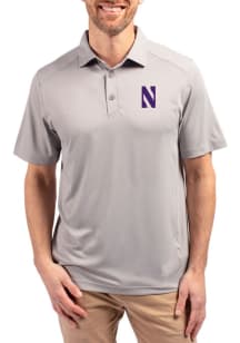 Cutter and Buck Northwestern Wildcats Mens Purple Forge Recycled Short Sleeve Polo