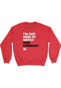 Keri Leimbach Nebraska Cornhuskers Mens Red Game Day Crew Player Crew