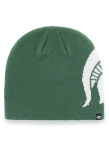 47 Michigan State Spartans Green Outsize Beanie Mens Knit Hat