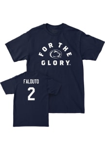 Ava Falduto Penn State Nittany Lions Navy Blue NIL For The Glory Short Sleeve Player T Shirt