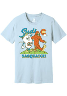 Summit Sportswear Colorado Light Blue Suds and Sasquatch Short Sleeve T Shirt