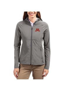 Cutter and Buck Minnesota Golden Gophers Womens Graphite Adapt Eco Light Weight Jacket