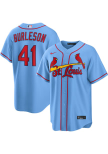 Alec Burleson St Louis Cardinals Mens Replica Alternate Jersey - Light Blue