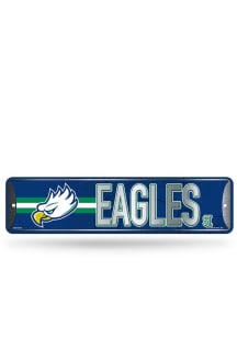 Florida Gulf Coast Eagles Primary 4x15 Metal Street Sign - Silver