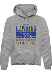 Madisyn Hawkins Pitt Panthers Mens Grey NIL Striped Player Hood