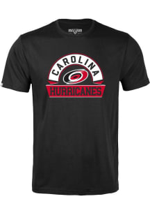 Levelwear Carolina Hurricanes Youth Black Richmond Jr Banner Arch Short Sleeve T-Shirt