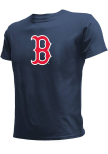 Stitches Boston Red Sox Youth Navy Blue Logo Short Sleeve T-Shirt