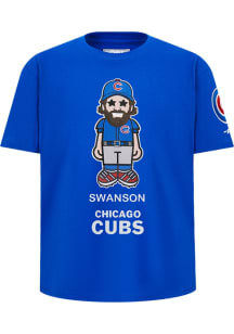Dansby Swanson Chicago Cubs Youth Blue Avatar Player Tee