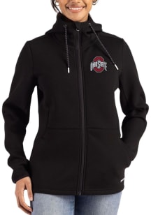 Cutter and Buck Ohio State Buckeyes Womens Black Epic Comfort Full Zip Light Weight Jacket