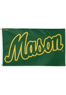 George Mason University Vault Logo Grommet Silk Screen Grommet Flag - Green