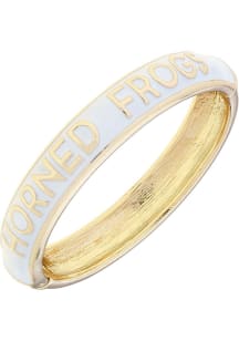 TCU Horned Frogs Script Hinge Womens Bracelet