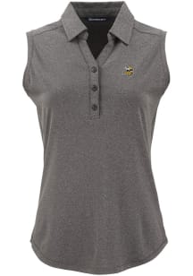 Cutter and Buck Minnesota Vikings Womens Black Forge Eco Polo Shirt