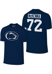 Gavin McKenna Penn State Nittany Lions Navy Blue Hockey Name Number Short Sleeve Player T Shirt