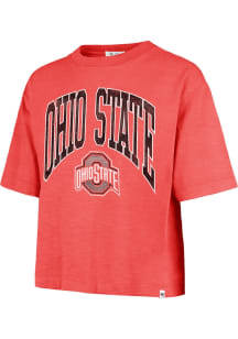 47 Ohio State Buckeyes Womens Red Mindi Short Sleeve T-Shirt