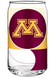 Minnesota Golden Gophers Glass Pint Glass - White