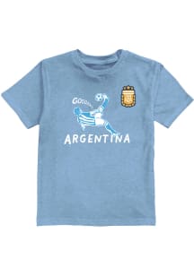 Lautaro Martinez  Vive La Fete Argentina National Team Youth Light Blue Ian Short Sleeve T-Shirt