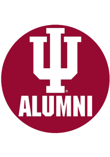 Indiana Hoosiers 3" Alumni Button - Red