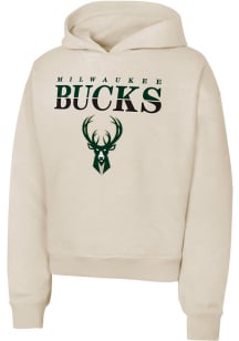 Milwaukee Bucks Girls White Boss Life Long Sleeve Hooded Sweatshirt