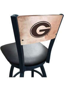 Georgia Bulldogs Vinyl Seat Maple Back Swivel Pub Stool - Black