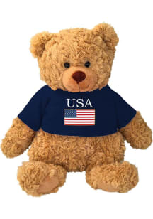 Americana Bear USA Flag Tee Plush - Brown