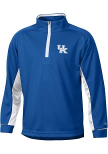 Champion Kentucky Wildcats Youth Blue Tipping Long Sleeve Quarter Zip Shirt