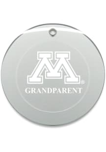 Minnesota Golden Gophers Grandparent Round Ornament - White