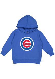 Chicago Cubs Toddler Blue Primary Logo Long Sleeve Hooded Sweatshirt