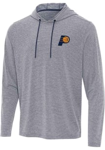 Antigua Indiana Pacers Mens Navy Blue Changeover Long Sleeve Hoodie