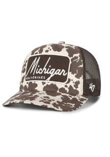 47 Michigan Wolverines Brown Bessie Hitch Womens Adjustable Hat