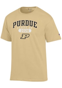 Champion Purdue Boilermakers Gold Class of 2026 Jersey Short Sleeve T Shirt