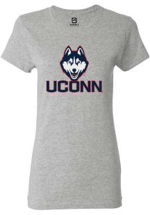 Summit Sportswear UConn Huskies Womens Graphite Primary Logo Short Sleeve T-Shirt