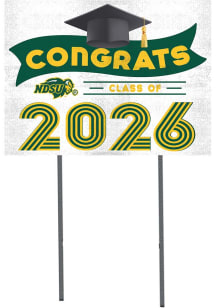 North Dakota State Bison KH Sports Fan Class of 2026 Yard Sign - Green