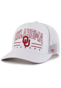 47 Oklahoma Sooners Brrr Roscoe Mesh Hitch Adjustable Hat - White