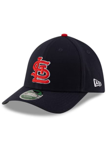 New Era St Louis Cardinals Mens Navy Blue MLB Player Replica 39THIRTY M-Crown Flex Hat