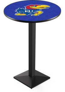 Kansas Jayhawks Square Base Pub Table