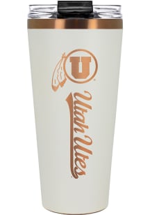 Utah Utes 32oz Big Slim Stainless Steel Tumbler - White