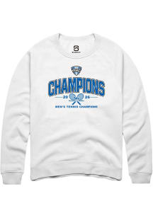 Summit Sportswear Buffalo Bulls Mens White MAC 2026 Men's Tennis Champions Long Sleeve Crew Sweats..