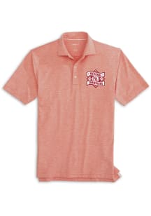 Johnnie O Oklahoma Sooners Mens Crimson 2026 College World Series Champions Lyndon Short Sleeve Fa..