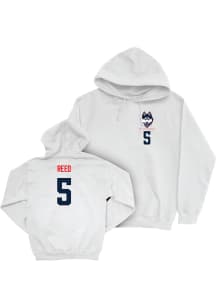 Tarris Reed UConn Huskies Mens White NIL Logo Player Hood