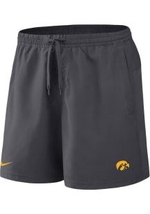 Nike Iowa Hawkeyes Mens Anthracite Primary Logo Shorts