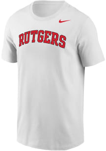 Nike Rutgers Scarlet Knights White Core Short Sleeve T Shirt