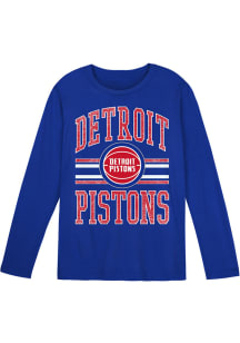 Detroit Pistons Boys Blue Thrift Long Sleeve T-Shirt