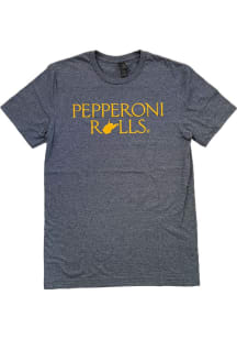West Virginia Womens Navy Blue Pepperoni Rolls Short Sleeve T-Shirt