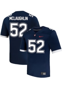 Deron Mclaughlin  Nike UConn Huskies Navy Blue NIL Name And Number Football Jersey