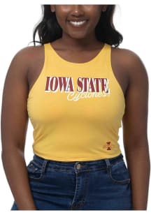 Iowa State Cyclones Womens Gold First Down Tank Top
