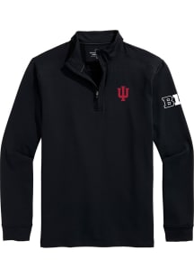 Vineyard Vines Indiana Hoosiers Mens Black Clubhouse Long Sleeve Qtr Zip Pullover