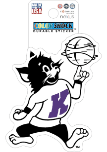 K-State Wildcats Basketball Varsity Willie Durable Stickers - Purple