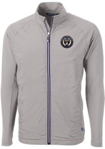 Cutter and Buck Philadelphia Union Mens Grey Adapt Eco Big and Tall Light Weight Jacket
