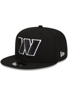 New Era Washington Commanders Black Basic 9FIFTY Mens Snapback Hat