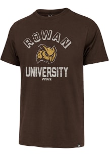 47 Rowan University Brown Retrograde Franklin Tee Short Sleeve Fashion T Shirt